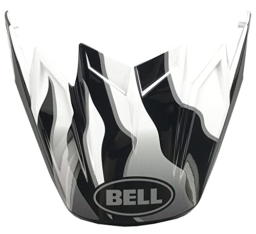 BELL Moto-9S Flex Claw Helmet Replacement Visor/Peak Black/White