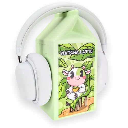 Milk Carton Headphone Stand - Universal Headset Holder - Cute Headphone Stand Hanger - Kawaii Desk Accessories - Pink Gaming Setup - Sturdy Desk
