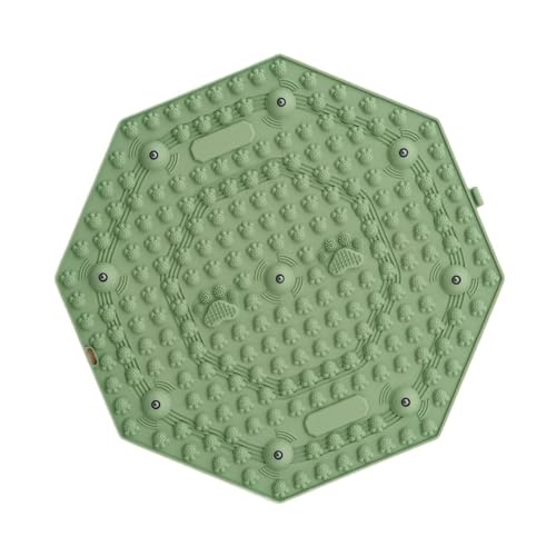 Estera de masaje for pies con diseño redondo de acupresión para bienestar y ejercicio (Verde)