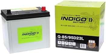 Amazon | インディゴ バッテリー Q-85/95D23L マーチ K13 充電
