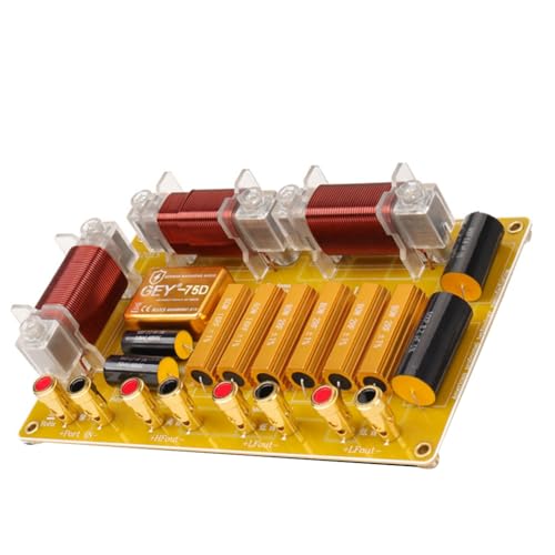 Bloepum Audio Divider Crossover Two Way Divider Double 15 Inch 12 Inch Performance High Sound Protect Stage High & Low Speaker