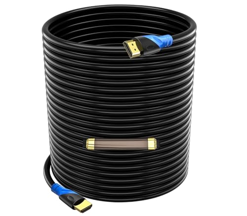 Image of Rommisie 4K HDMI 100 FT Cable (HDMI 2.0,18Gbps) Ultra High Speed Gold Plated Connectors,Ethernet HDMI Cord, 4K@60HZ 2K 1080P 3D ARC Compatible with UHD TV Monitor Laptop Xbox PS4/PS5 ect(30m)