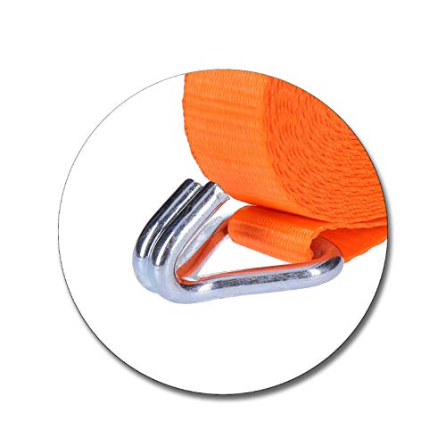 Foto von Spanngurt, Ratschengurt, Zurrgurt, Spanngurt mit Ratsche | 2-teilig, 800 daN, Doppel Spitzhaken | DIN EN12192-2, GS geprüft (0,8 Tonnen, 6 Meter)