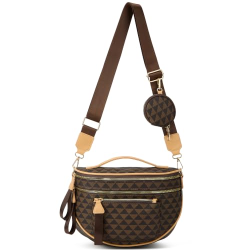 Image of Crossbody Purse for Women Small Crossbody Bags Trendy Vegan Leather with Adjustable Shoulder Straps Gift for Mother Wife Mom
