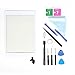 E Soul Schermo frontale Tattile Digitalizzatore di Ricambio Bianco per iPad Mini 1/2 Touch Screen Glass Digitizer - Tasto home + toolkit smontaggio + adesivo pre-installato