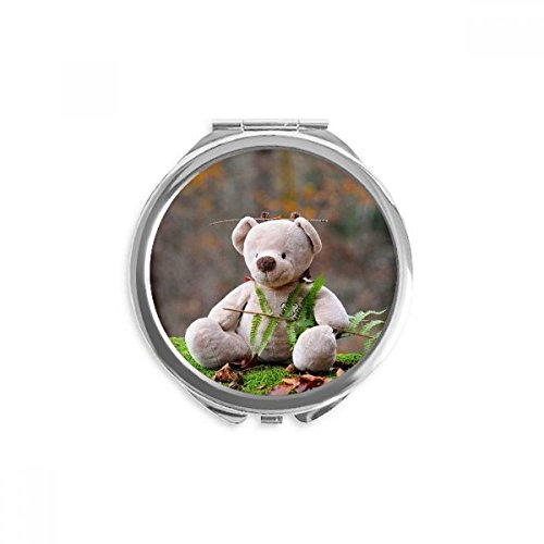 Miroir de poche ours en peluche nature, l'idée cadeau utile et originale