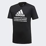 Hoher Tragekomfort adidas Kinder T-Shirt-FM1704 T-Shirt, Black/White, 134