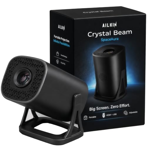 Image of AILKIN |Smart Projector 4K Ultra HD| Supported with Android 14, WiFi 6 & Bluetooth 5.0, 500 ANSI HD 1080P Portable Projector for Room, 120 inch Display, Screen Cast & 8W Speaker