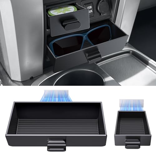 DIAMOOKY Upgraded Magnetic Center Console Organizer for Toyota 4Runner 2024 2023 2022 2021-2014 Interior Accessories 5th Gen 4 Runner Lower Dash Storage Box Drawer Center Console Side Pocket - 2pcs