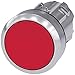 Siemens 3SU10500AA200AA0 Pushbutton, 22mm, Metal, Momentary, Flush, Red