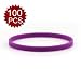 Gogo 100 Pulseras de Silicona Personalizada, Pulsera Elastica de Multicolor, Brazalete de...