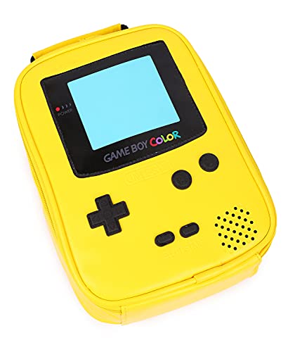 Ontesy Game Console Lunch Box Leather Reusable Lunch Bag Waterproof Thermal Insulated Mini Cooler For Boys Girls Kids Toddlers Teens For Picnic School Daycare (Yellow) #TOP2