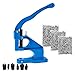 Produktbild FreeTec Handpresse Maschine Ösenstanze Nietenpresse Druckknopfpresse Handpresse Nieten Ösen, 3 austauschbaren Matrizen(#0#2#4) mit 1500 Stk. silbernen Ösen