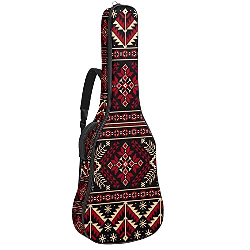 Housse de guitare acoustique sac à dos rembourré 106 cm pour folk et basse