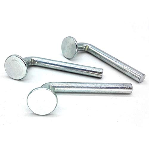 Pallet Rack Safety Bolt, Universal Drop Pin, Flat Top Hat ? ¾?|0.750?(19.050mm), Width ? 0.275?(7mm), Height 2.834?(72mm) High from Top to Bottom, Beam Locker, 2 Packs, 50 Pcs/Pack, FM7×72