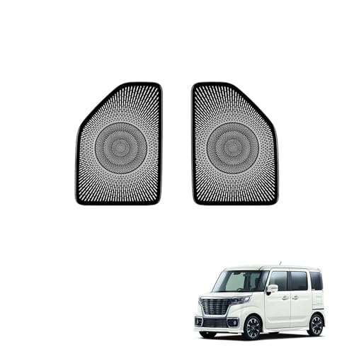 FOR 新型 スペーシア スペーシアギア スペーシア カスタム MK04 MK54S MK53S MK94S (2024年?現行)フロントドアオーディオスピーカーカバー トリムフレーム 車種専用 ステンレススチール インテリア スペーシアアクセサリー