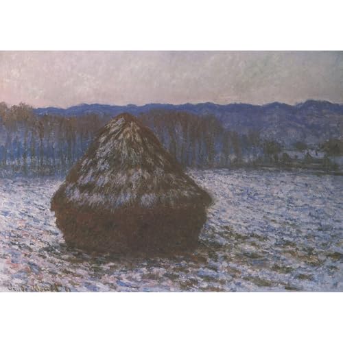 Haystacks [2] par Monet - Toile roulée ARTICULOZY 61x81,3 cm pour décoration murale