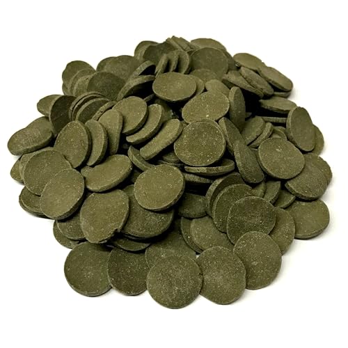BIG KAHUNA TROPICAL FISH 18 mm Alage Wafer - Sinking Algae Wafers That Provides Balanced Diet for Plecos, Snails, Cory Cats, Catfish, Shrimp, and Crayfish (8 oz)