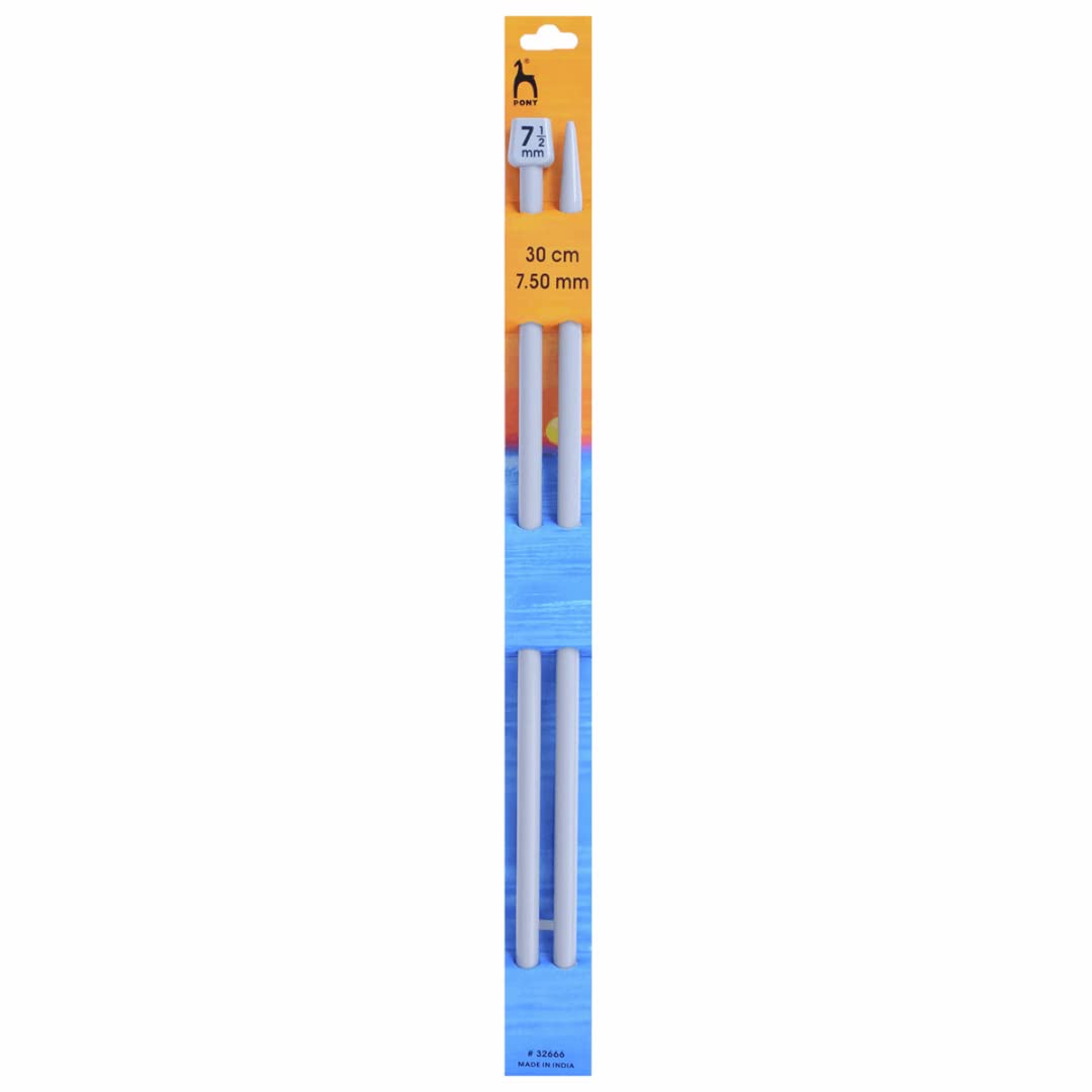 Pony Single Ended Classic Knitting Pins - 30Cm x 7.50mm