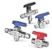 Parker 4A-B2XJ-SSP Three-Way Ball Valve B Series 1/4 A-Lok PTFE/SS