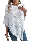 Occasioni Versatili: il caldo e accogliente scialle lavorato a maglia è un accessorio meraviglioso per l'autunno, l'inverno e la primavera. Con questo poncho, sentirai il calore e ti rilasserai senza alcuna restrizione. Indossalo sopra una camicetta per un maggiore calore, abbinalo a jeans e stivali lunghi o a un abito per un look casual; ideale per occasioni formali e informali, matrimoni, ufficio, appuntamenti, feste, shopping, vacanze, uscite informali.