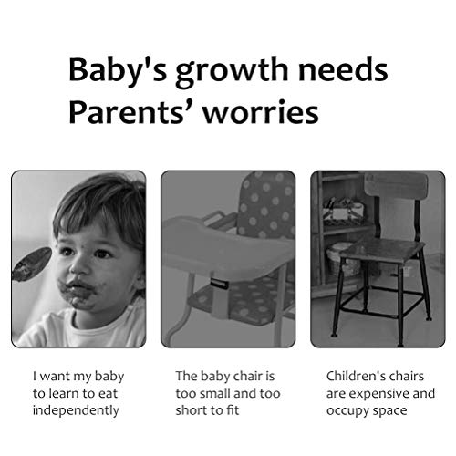 Stuhlerhöhung Se Mrisata Baby Booster Seats von 6 Monate Bis 3 Jahre Alt Infant Travel Booster Seat Kids Booster Cushion for Dining Chairs (Beige Lanolen) – Bild 4