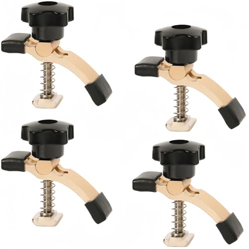 HIINZI 4 Pieces Mini Hold Down Clamps Kit, Hold Down Clamps Woodworking, Precision Fit for 3018 CNC Router (3018 Pro Max/3018-Pro Ultra), Wood & Metal Working, 2G7-3WZ-QK8915