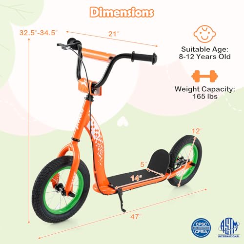 GYMAX Off-Road Kick Scooter