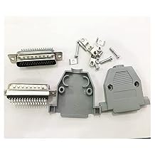 VAIGAI 10pcs 44 pin DB44 3 Rows Welding with Plastic Cover Connector Socket Adapter44 pin Male