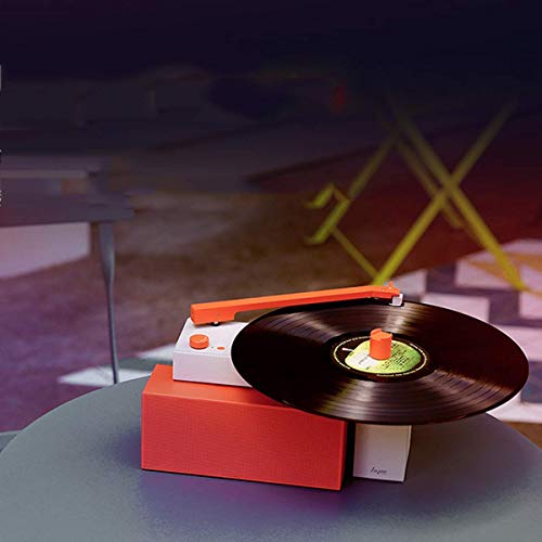SplitTurntable Multifonction Bluetooth Record Player 3 Vitesse Portable Turntable (Orange 350 * 150 * 230mm) - Les Beatles, Paul McCartney, John Lennon, RIngo Starr, George Harrison SplitTurntable Multifonction Bluetooth Record Player 3 Vitesse Portable Turntable (Orange 350 * 150 * 230mm) – Image 4