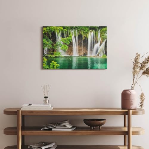 Image sur toile cascade du lac Wallfluent finition artistique - 2