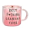 Hendson Grandma Birthday Gifts Best Grandma Ever Funny Gift For Nana New Grandma Pregnancy Announcement For Grandparents Grandma To Be Grandmother Pink Marble Mug 115oz Coffee Cup