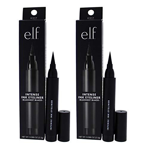 Intense Ink Eyeliner - Blackest Black by e.l.f. for Women - 0.088 oz Eyeliner - (Pack of 2)