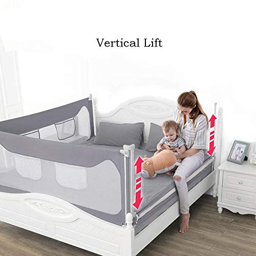 Garde-corps de lit de sécurité enfants vertical réglable - 5