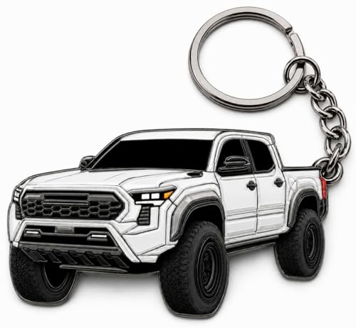 Image of Tacoma Keychain 2026 Tacoma Accessories 2016-2025 mods 4th Gen Cool Key Chain Fob Cover Toy Gift Truck