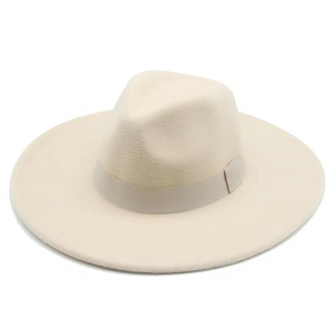 Suwequest Fedora Cappelli da donna a tesa larga da uomo cappelli in feltro cappello da matrimonio da uomo