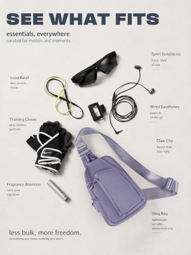 Image of ODODOS Sling Bag with Adjustable Straps Crossbody Chest Bag Lightweight Backpack for Casual Traveling Hiking