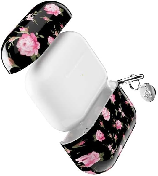 Miniatura 3 de Wildflower Fundas - Funda para AirPods Pro Gen 2 con diseño floral negro y rosa, compatible solo con Apple Airpods Pro Gen 2  Linda, moderna,