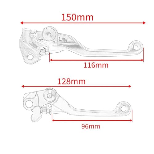 Levier de frein et d'embrayage moto TE250 2014 2015 2016 commande guidon - 2