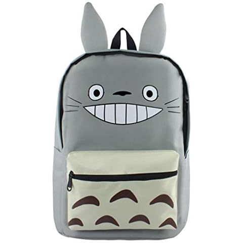 WANHONGYUE My Neighbor Totoro Anime Cute Ears Schoolbag Backpack Rucksack Book Bag for Boys and Girls Cover
