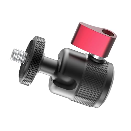 BinZyronic 三脚カメラマウントアダプター アルミニウム製ブラック ? 360度回転可能 軽量設計 屋外旅行向け 簡単設置