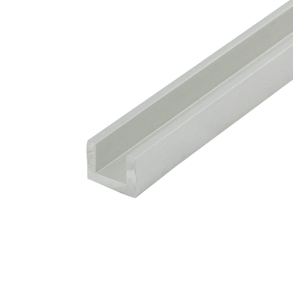 Outwater Mill Finish 5/16'' Inside Dimension Aluminum U-Channel 46'' Length (Pack of 3) Alu148-M C-Channel
