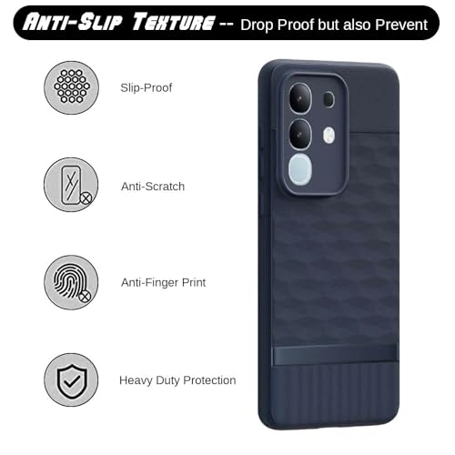Image of Shockproof Case for Vivo T4x 5G / Y29 4G / Y31 Pro 5G / iQOO Z10x 5G | Full Camera Protection | TPU Flexible Back Cover for Vivo T4x 5G / Y29 4G / Y31 Pro 5G / iQOO Z10x 5G (Steel Blue)