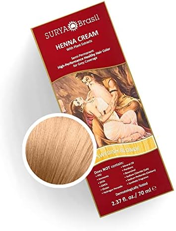 Surya Brasil Products Henna Cream, Swedish Blonde, 2.37 Fluid Ounce
