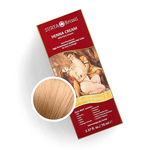 Surya Brasil Products Henna Cream, Swedish Blonde, 2.37 Fluid Ounce