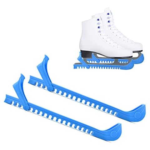 Noewmub Ice Skate Guards Ice Skate Blade Covers Skate Blade Protector, 1 Pair of Adjustable Skate Guards for Hockey or Figure Skating (Blue) Cover