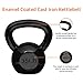Amazon Basics Cast Iron Kettlebell with Enamel Finish, 35 pound, Black