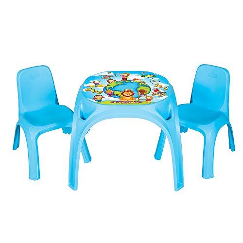 Pilsan Mesa King con Dos Sillas Azul Educación