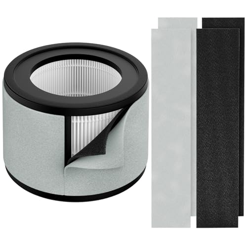 Substituição de filtro Z-2000, compatível com purificador médio TruSens Z-2000, Z-2500, Z2000, filtragem de 3 estágios com 1 filtro HEPA + 2 filtros de carbono + 2 pré-filtros
