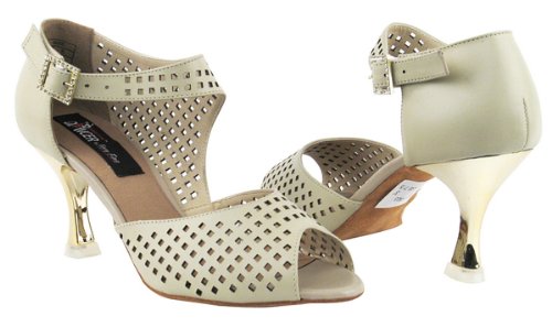 Women's Ballroom Dance Shoes Tango Wedding Salsa Dance Shoes Tan Leather Cd3003Eb Comfortable - Very Fine 2.5" Heel 9 M Us [Bundle Of 5] #TOP7